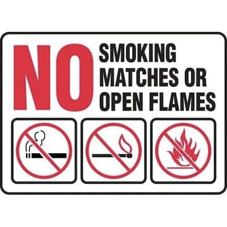 Accuform SMOKING CONTROL SIGN 10 X 14 ADHESIVE MSMK581VS